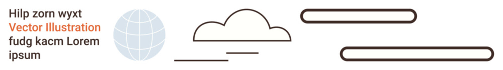 Web design, branding, templates, technology, data , modern layouts. Abstract cloud, lines and text layout elements. Web design and branding highlight creative applications