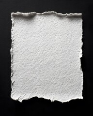 Realistic Torn Paper Texture with Rough Edges for Creative Graphic Design Background