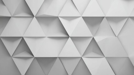 Fototapeta premium Abstract white triangular pattern background design minimalist geometric texture
