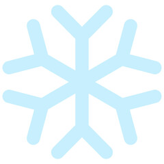 nowflake icon illustration design with flat