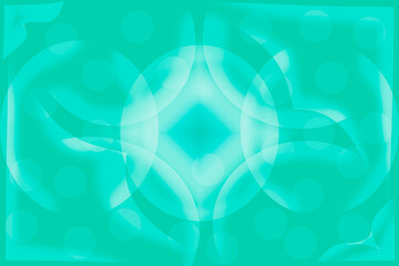 White circle image on light green background