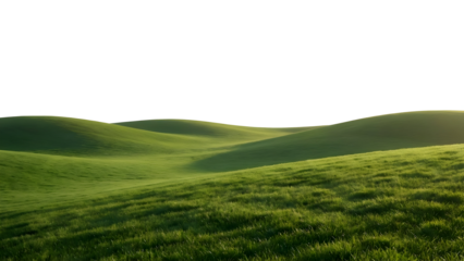 Lush green rolling hills under a bright sky 1.