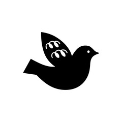 Obraz premium Dove icon or logo isolated sign symbol vector illustration - high quality black style vector icons