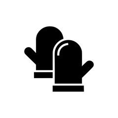 Mittens  icon or logo isolated sign symbol vector illustration - high quality black style vector icons