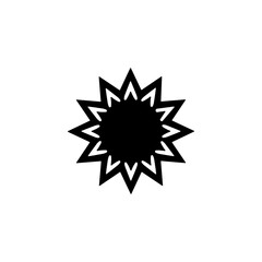 Starburst  icon or logo isolated sign symbol vector illustration - high quality black style vector icons
