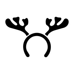 xmas antlers  icon or logo isolated sign symbol vector illustration - high quality black style vector icons