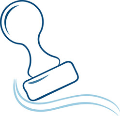 Vector illustration of a hand holding a pencil icon sign for business paper design element