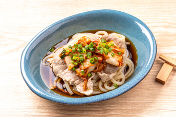 豚キムチぶっかけうどん
