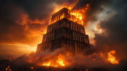 Judgement Day. Tower of Babel in ancient mythology. the Book of Genesis.