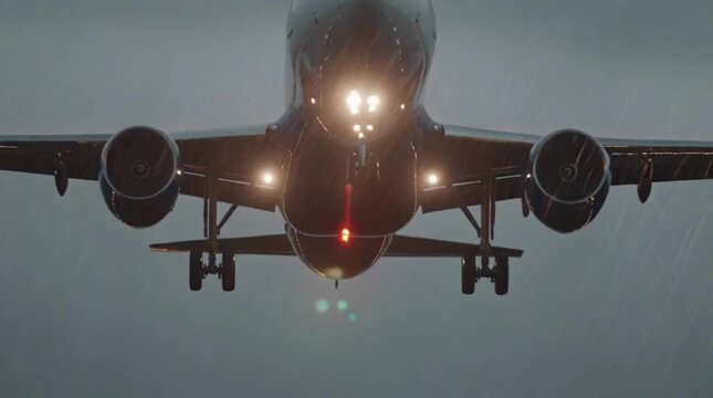 Airplane Takeoff Maneuver Challenged By Severe Crosswind Weather