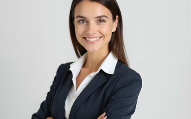 Isolated Businesswoman Portrait. High quality
