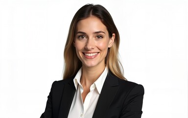 Isolated Businesswoman Portrait. High quality