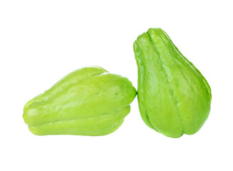 Chayote on white background, transparent png