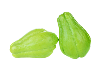 Chayote on white background, transparent png