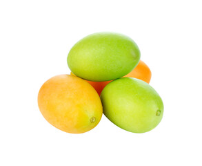 Marian plum or Maprang fruits of Thailand. transparent png