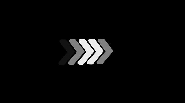 arrow icon. Right-directional arrow loop animation