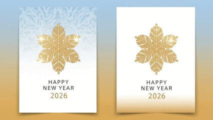 Elegant golden floral vector background for Christmas and New Year greeting card