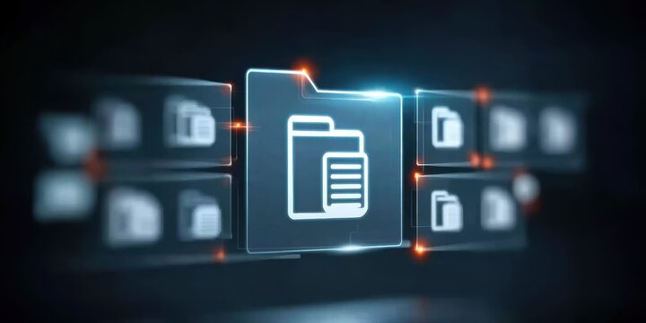 A dynamic interactive display built for report publishing routed through online document modules within a dependable folder improving information management