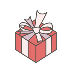 Fototapeta premium gift present doorprize cartoon illustration