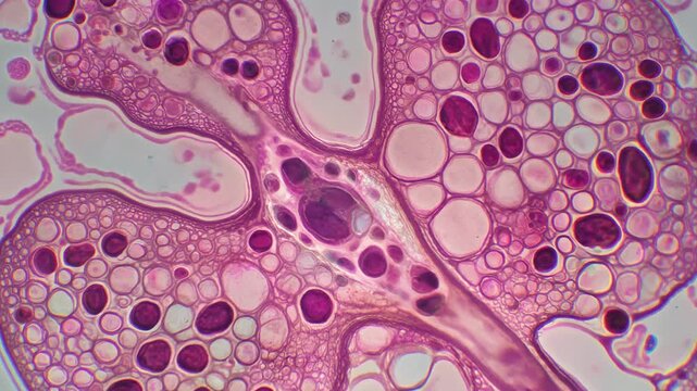 Microscopic view of a renal corpuscle and glomerulus, with zoom