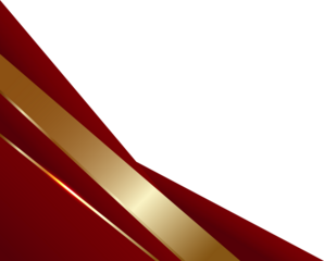 Elegant Red and Gold Abstract Corner Design