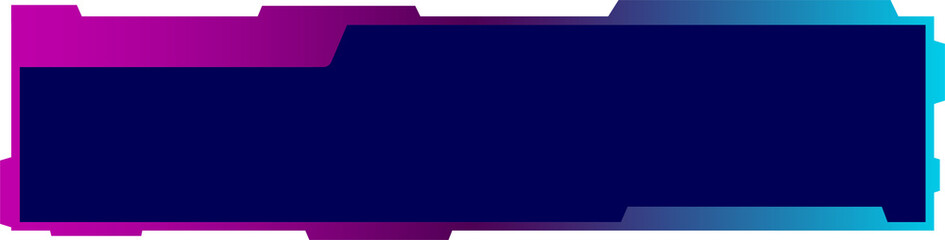 Abstract Tech Banner with Gradient Edges
