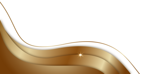 Golden Waves Abstract Background