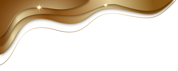 Golden Waves Abstract Header