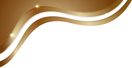 Elegant Gold Wave Abstract Background