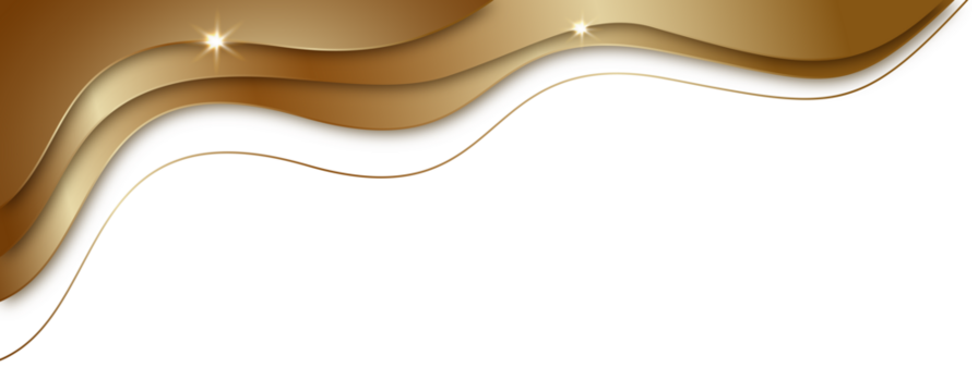 Golden Waves Abstract Header