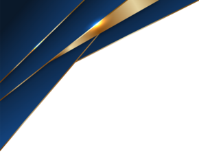 Abstract Geometric Blue and Gold Design