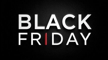 A bold, eye-catching graphic featuring the words "Black Friday" on a dark background, symbolizing shopping and sales events.