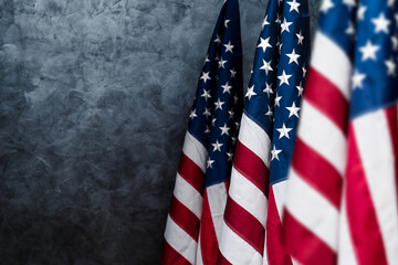 American flags Independence Day celebration patriotic pride honoring USA freedom culture national holiday