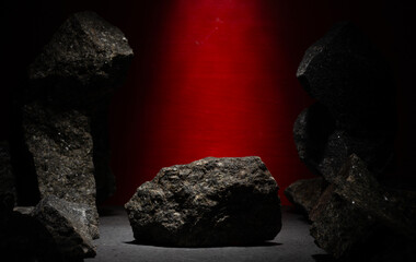 Natural stones with texture for product presentation background