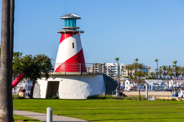 A gorgeous landscape at Marina Park in Newport Beach California USA