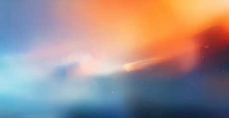 Fototapeta premium Ethereal soft-focus abstract blend of orange, red, white, blue colors