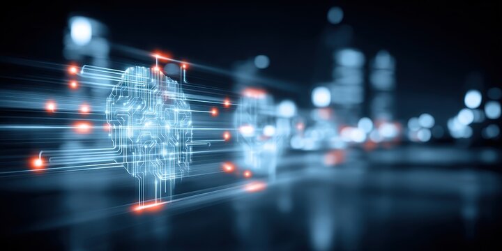 A complete vision of future computing networks spreading worldwide as a calm mind prepares to scan signals built on trust and true value