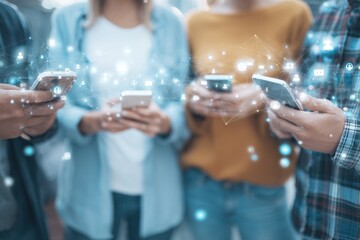 Networking event where participants use technology to connect and share ideas in a collaborative atmosphere