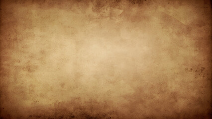 Fototapeta premium Vintage Aged Parchment Paper Texture Background, Grunge Old Brown Antique Overlay