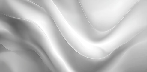 Obraz premium Smooth waves in grayscale