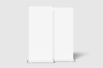 Naklejka premium Roll up banner mockup
