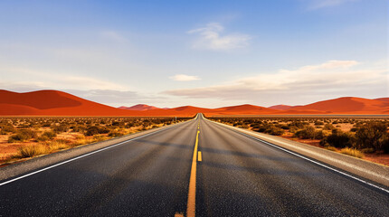 Fototapeta premium Australia Outback Road Sign with Vast Negative Space. 