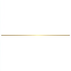 Thin, straight, golden line centered on a white background