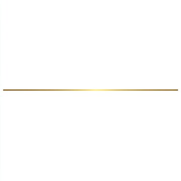 Thin, straight, golden line centered on a white background