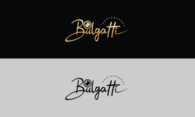 Handwriting logo signature logo Photography logo Design template