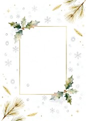 christmas background with frame