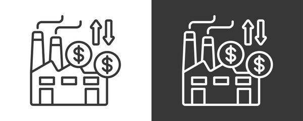 Cost Icon Set Vector Collection Isolated In Black And White