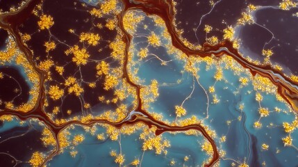 Abstract Macro Photography of Organic Patterns.