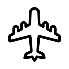 Combat Aircraft Icon Air Transportation Symbol Vector