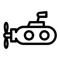 Submarine Icon Water Transportation Symbol